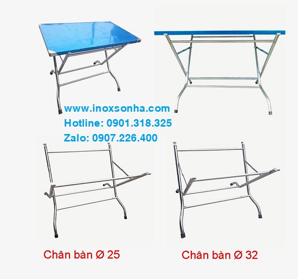 Bàn ghế inox