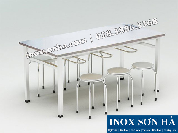 bàn ghế inox