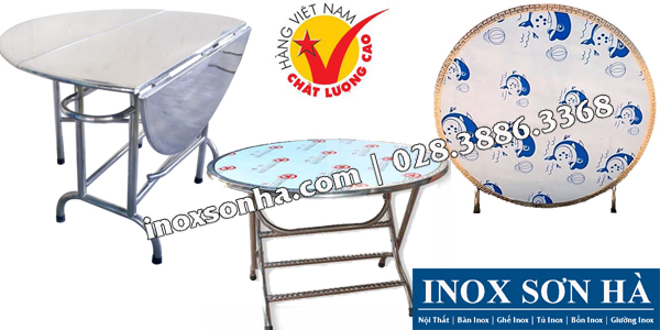 bàn tròn inox giá rẻ