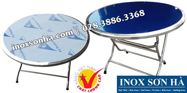 bàn tròn inox giá rẻ