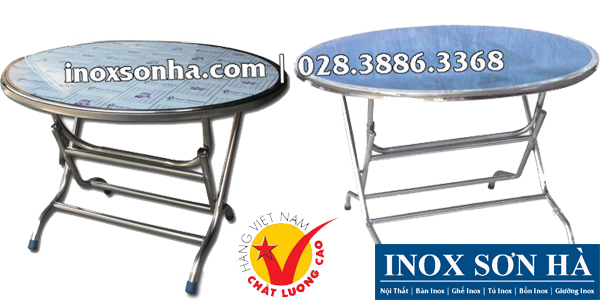 bàn tròn inox giá rẻ