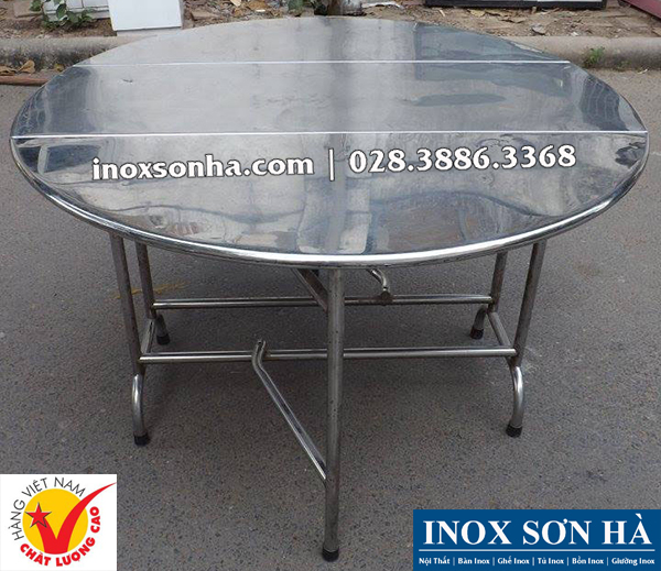 bàn tròn inox giá rẻ