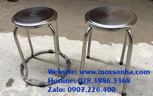 ghế đẩu inox