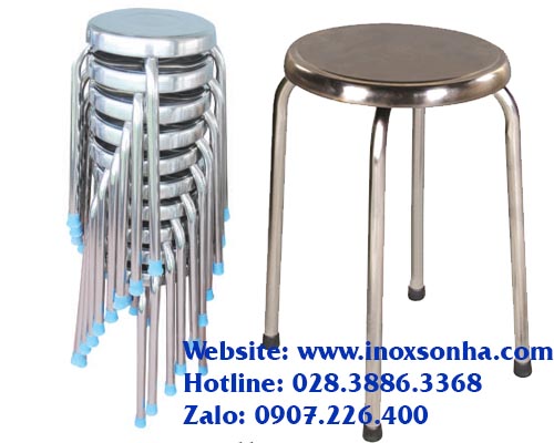 ghế đẩu inox