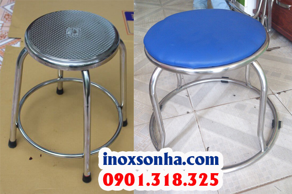 Ghế inox tròn