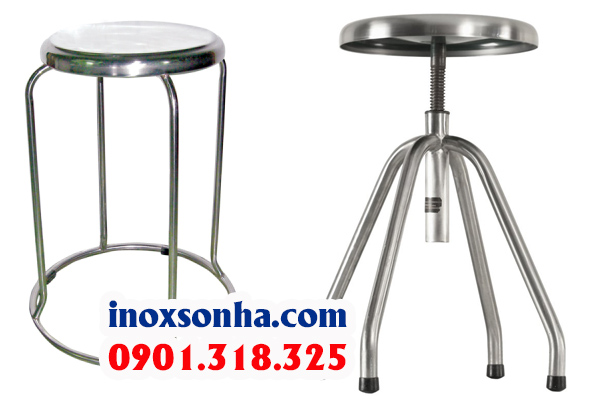 Ghế inox tròn