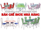 Bàn ghế inox nhà hàng, quán ăn giá rẻ tại Sài Gòn