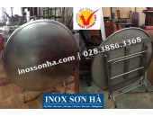 Bàn tròn inox 1m2, Bàn inox 304 tròn 1m2 chất lượng bền đẹp