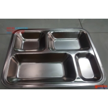 Khay inox 4 ngăn nhỏ 